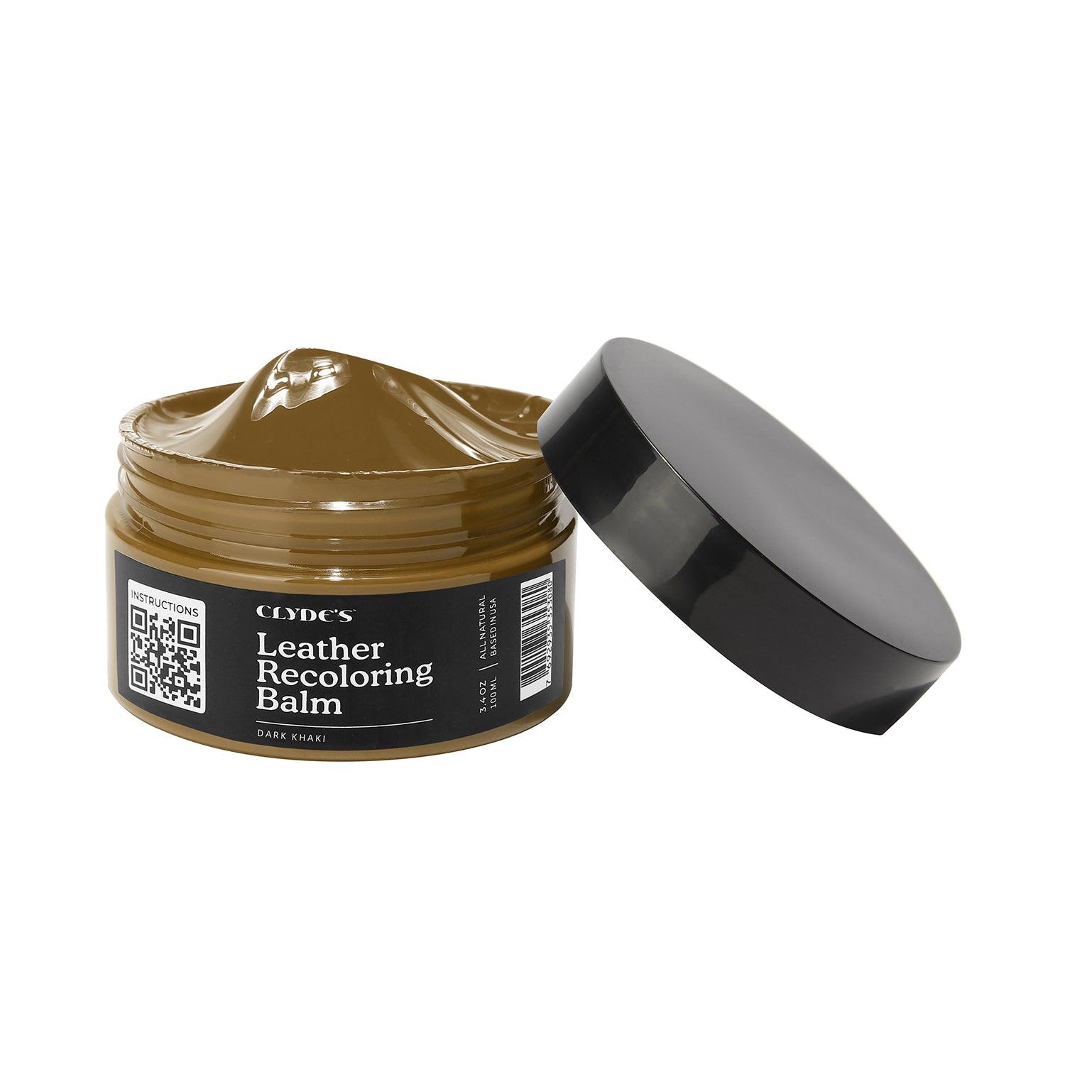 Clyde’s Leather Recoloring Balm - Dark Khaki 100ml